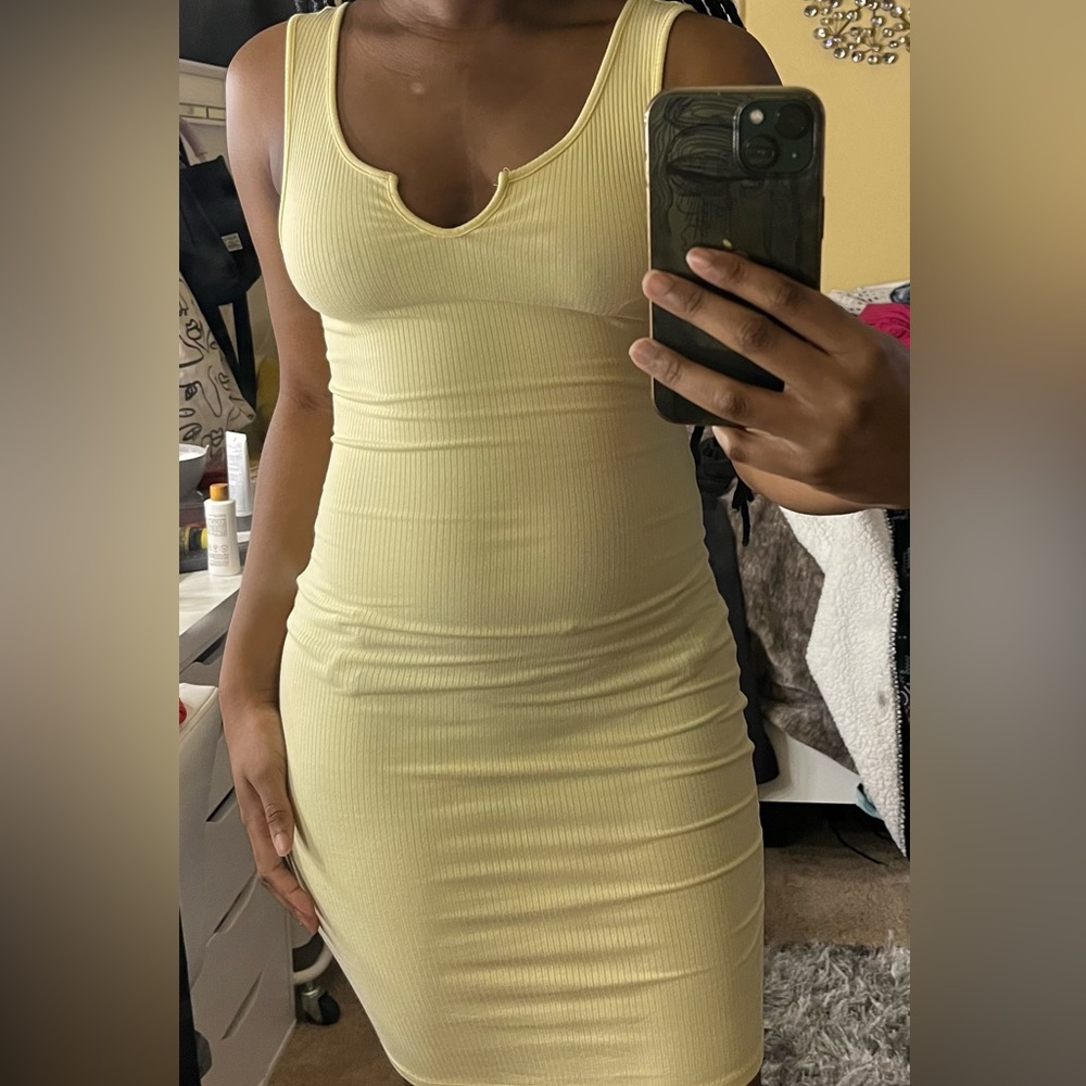 Yellow Mini dress